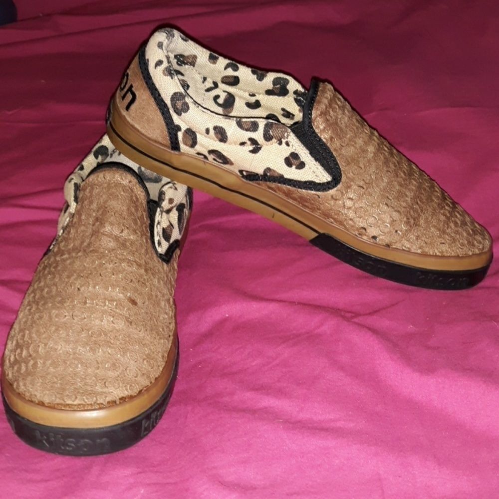 Kitson Los Angeles Shoes Leopard Loafers Sneakers